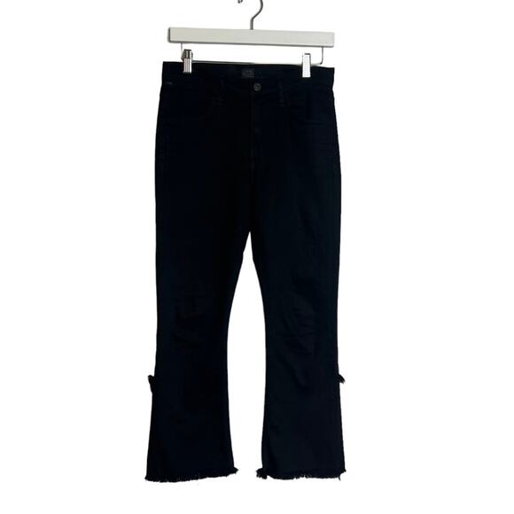 Citizens of Humanity Drew High Rise crop flare jeans in Soirée black size 27 - Picture 9 of 10
